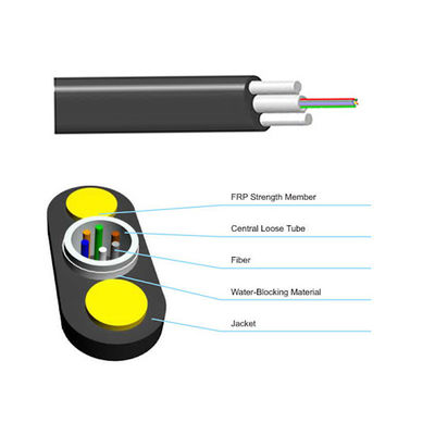 H Type FTTH Optical Fiber Cable GJXFHA Fiber Cables 2F 7MM