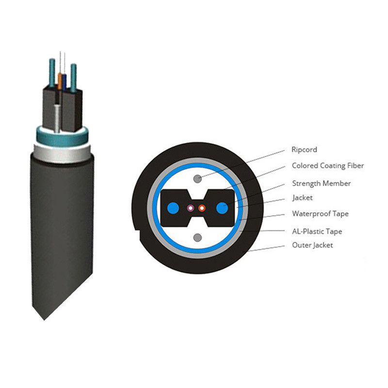 H Type FTTH Optical Fiber Cable GJXFHA Fiber Cables 2F 7MM